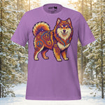 Finnish Lapphund Boho Symbol Art Peaceful Spirit Illustration T-Shirt | Lapphund Designs