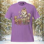 Finnish Lapphund Whimsical Tea Party Cozy Gathering Illustration T-Shirt | Lapphund Designs