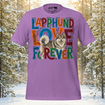 Finnish Lapphund Love Forever Bold Typography Statement T-Shirt | Lapphund Designs