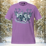 Finnish Lapphund Nordic Mythic Winter Hunt Illustration T-Shirt | Lapphund Designs