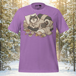 Finnish Lapphund Cozy Hoodie Cabin Snuggles Graphic T-Shirt | Lapphund Designs