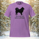 Finnish Lapphund Life is Better with a Lapphund Minimalist Graphic T-Shirt | Lapphund Designs