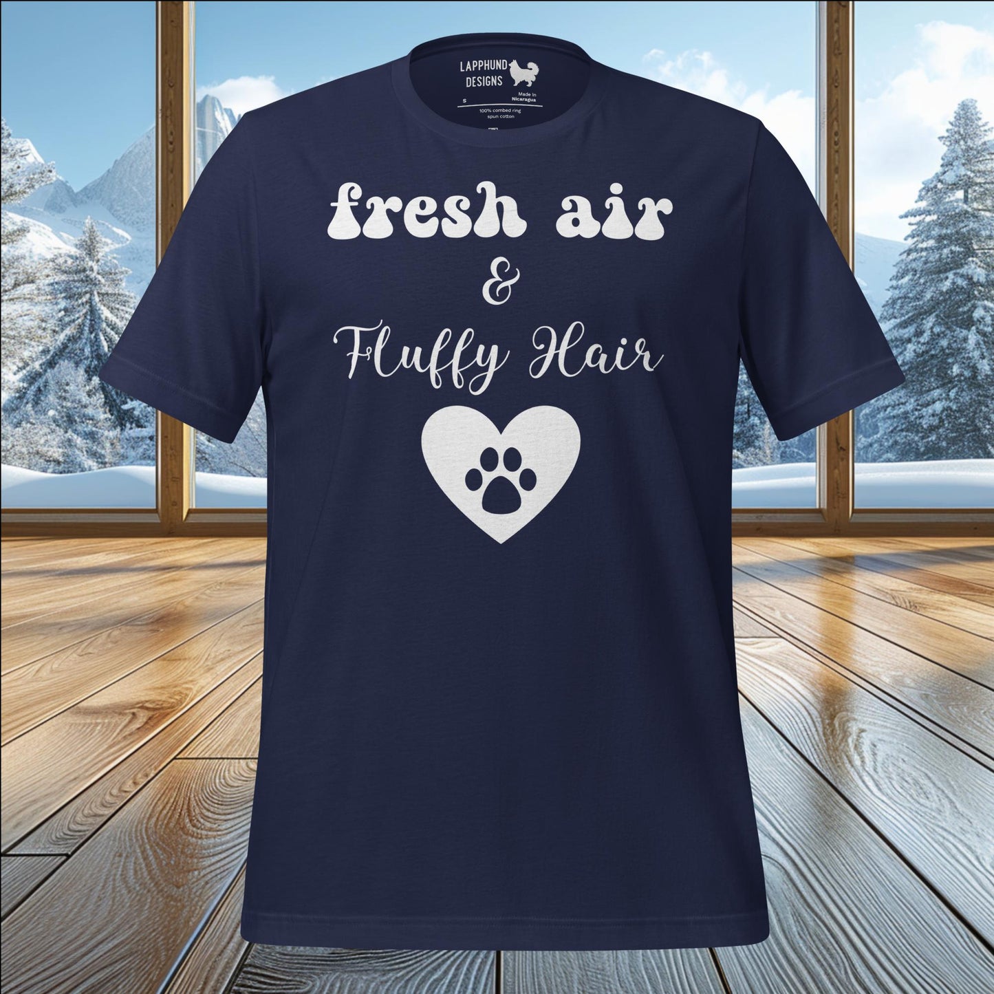 Fresh Air & Fluffy Hair T-Shirt – Celebrate the Outdoors with Your Furry Friend