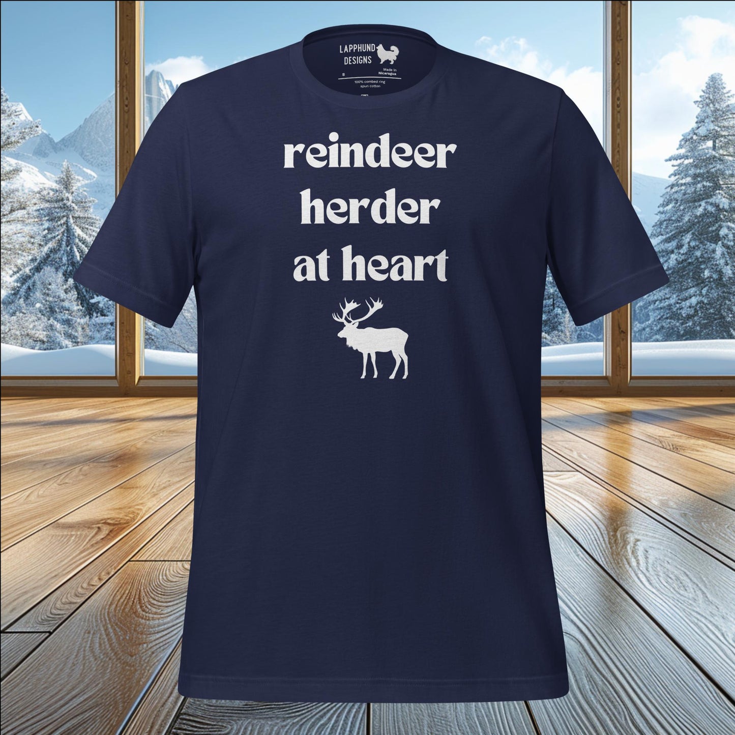 Reindeer Herder at Heart T-Shirt – Celebrate the Spirit of Finnish Lapphunds & Adventure