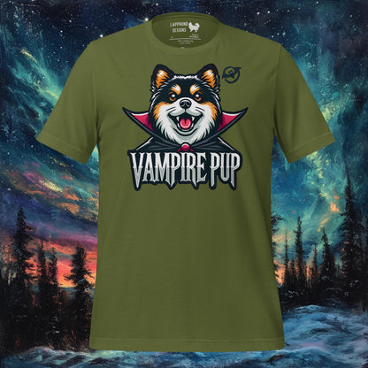 Vampire Pup T-paita – Suomen lapinkoira Halloween Vampire Design