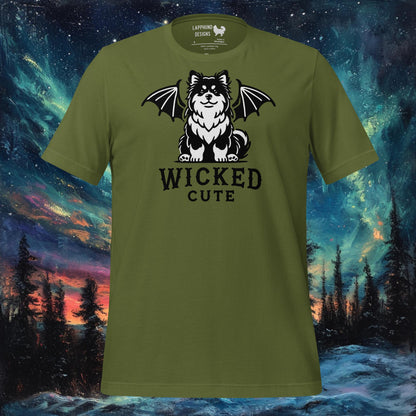 Wicked Cute T-paita – Suomen lapinkoira Bat Wings Halloween Design