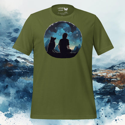 Finnish Lapphund T-Shirt – Stargazing Adventure for Nature Lovers