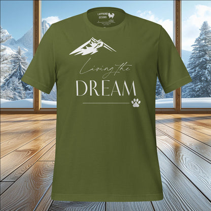 Living the Dream T-Shirt – Perfect for Nature Lovers & Adventurous Dog Owners