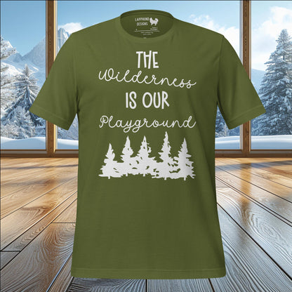 The Wilderness is Our Playground T-Shirt – Embrace the Outdoors with Your Lapphund