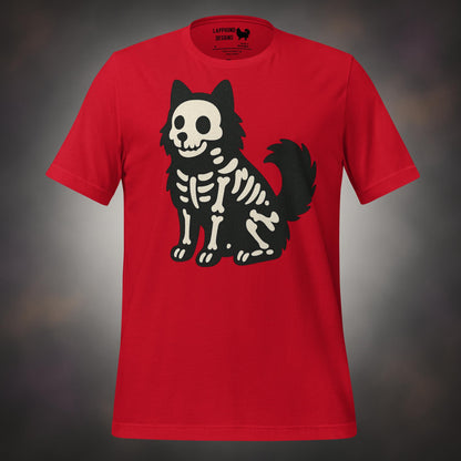 Finnish Lapphund Skeleton Pup Halloween T-Shirt