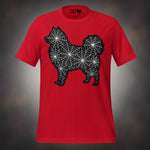 Finnish Lapphund Spiderweb Silhouette Halloween T-Shirt
