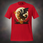 Finnish Lapphund Dragon Bat Halloween T-Shirt