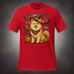 Finnish Lapphund Pumpkin Witch Halloween T-Shirt