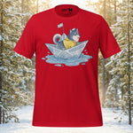 Finnish Lapphund Paper Boat Adventure T-Shirt | Lapphund Designs