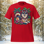 Finnish Lapphund Tropical Escape T-Shirt | Lapphund Designs