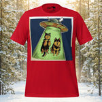 Finnish Lapphund UFO Encounter T-Shirt | Lapphund Designs
