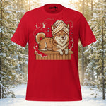 Finnish Lapphund Sauna Day Lappy Style Tee | Lapphund Designs