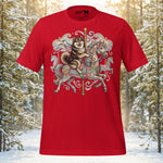Finnish Lapphund Whimsical Carousel Fantasy Ride Illustration T-Shirt | Lapphund Designs