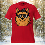 Finnish Lapphund Cool Shades Outdoor Adventure Graphic T-Shirt | Lapphund Designs