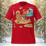 Finnish Lapphund Beach Party Adventure Graphic T-Shirt | Lapphund Designs