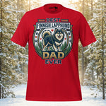 Finnish Lapphund Best Dad Ever Forest Heritage Graphic T-Shirt | Lapphund Designs