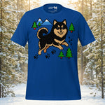 Finnish Lapphund Pixel Trail T-Shirt | Lapphund Designs