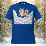Finnish Lapphund Pastel Cloud Dreamscape Illustration T-Shirt | Lapphund Designs
