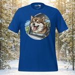 Finnish Lapphund Car Window Road Trip Illustration T-Shirt | Lapphund Designs