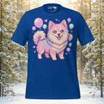 Finnish Lapphund Kawaii Pastel Bubble Fantasy Illustration T-Shirt | Lapphund Designs