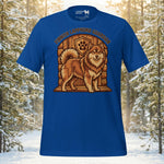 Finnish Lapphund Guardian Doorway Home Protector Illustration T-Shirt | Lapphund Designs