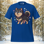 Finnish Lapphund Chibi Starry Sparkle Cute Illustration T-Shirt | Lapphund Designs