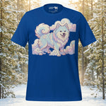 Finnish Lapphund Pastel Swirl Cloud Fantasy Illustration T-Shirt | Lapphund Designs