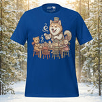 Finnish Lapphund Whimsical Tea Party Cozy Gathering Illustration T-Shirt | Lapphund Designs
