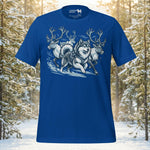 Finnish Lapphund Nordic Mythic Winter Hunt Illustration T-Shirt | Lapphund Designs