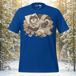 Finnish Lapphund Cozy Hoodie Cabin Snuggles Graphic T-Shirt | Lapphund Designs
