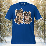 Finnish Lapphund Kawaii Paws Chibi Besties Graphic T-Shirt | Lapphund Designs