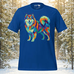 Finnish Lapphund Mosaic Prismatic Geometric Peak T-Shirt | Lapphund Designs