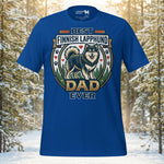 Finnish Lapphund Best Dad Ever Forest Heritage Graphic T-Shirt | Lapphund Designs
