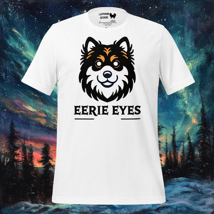 T-shirt aux yeux étranges – Motif Halloween du chien finlandais de Laponie