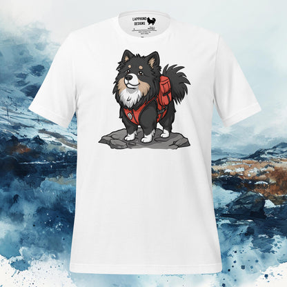 Pathfinder Lapphund T-Shirt – Finnish Lapphund Hiking Adventure Design