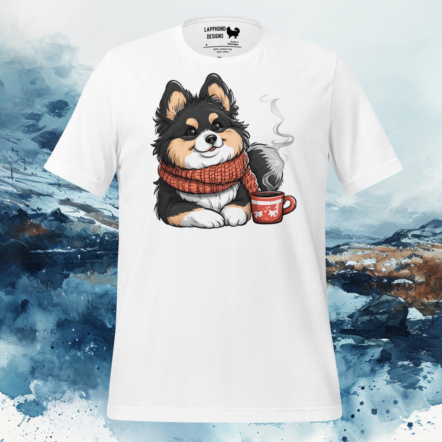 Cozy Moments Lapphund T-Shirt – Finnish Lapphund Winter Comfort Design