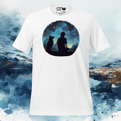 Finnish Lapphund T-Shirt – Stargazing Adventure for Nature Lovers