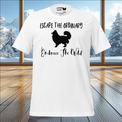 Escape the Ordinary Lapphund T-Shirt – Embrace the Wild Outdoor Design