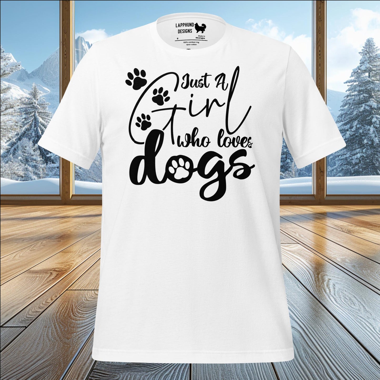 Just a Girl Who Loves Dogs T-Shirt – Celebrate Adventure and Outdoor Life