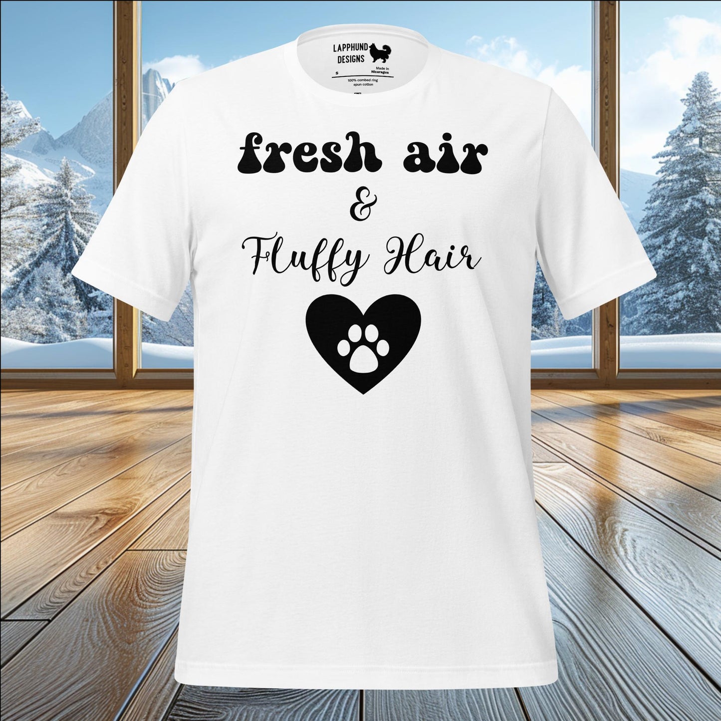 Fresh Air & Fluffy Hair T-Shirt – Celebrate the Outdoors with Your Furry Friend