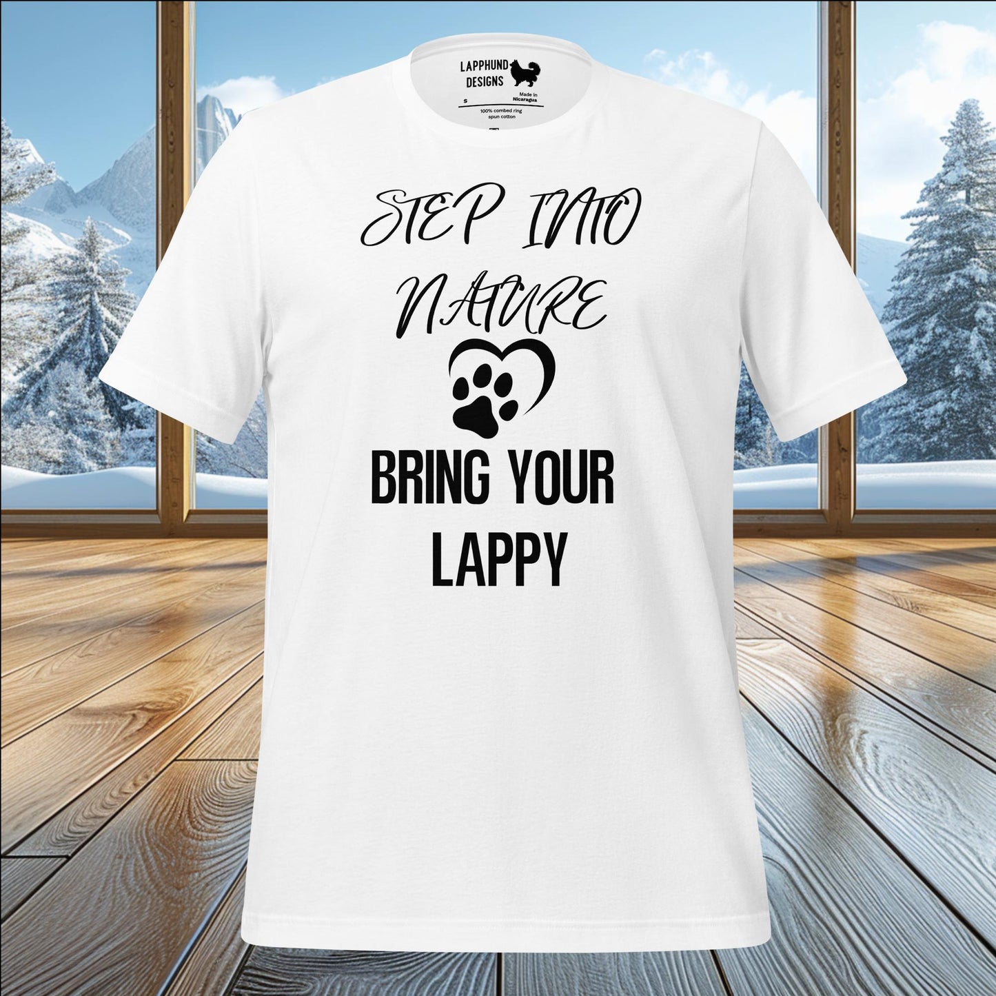 Step Into Nature with Your Lappy T-Shirt – Perfect for Lapphund Adventures