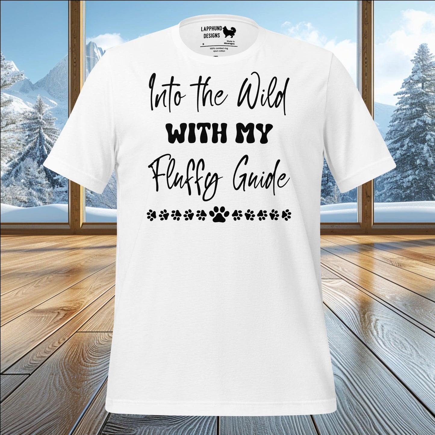 Into the Wild with My Fluffy Guide T-Shirt – Perfect for Adventurous Dog Lovers