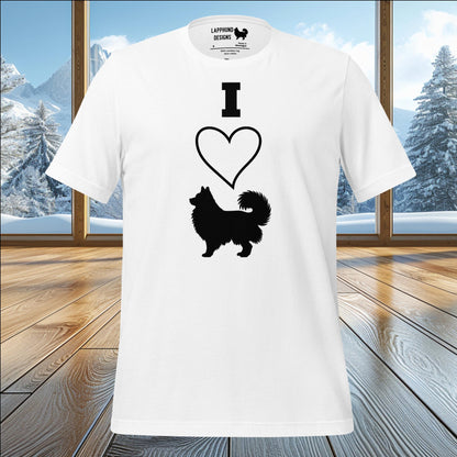 I Love My Lapphund T-Shirt – Perfect for Proud Lapphund Owners & Dog Lovers