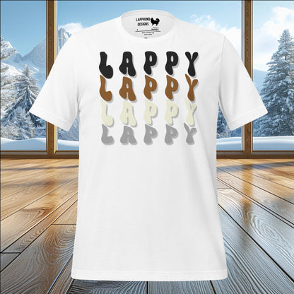 LAPPY Gradient T-Shirt – Bold, Colorful Design for Lapphund Lovers