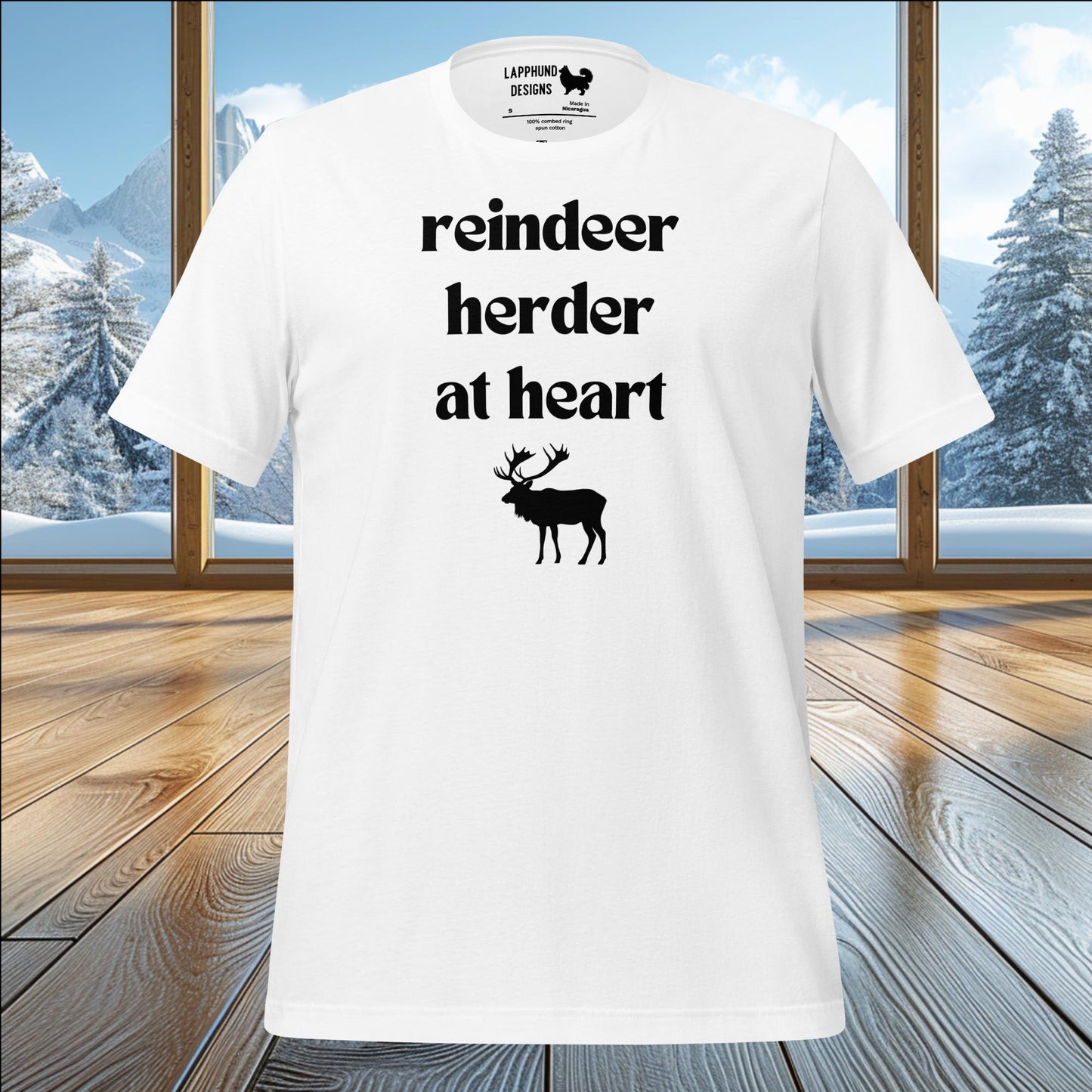 Reindeer Herder at Heart T-Shirt – Celebrate the Spirit of Finnish Lapphunds & Adventure